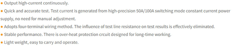 GDHL-100B Contact Resistance Tester (Microhm Meter) application